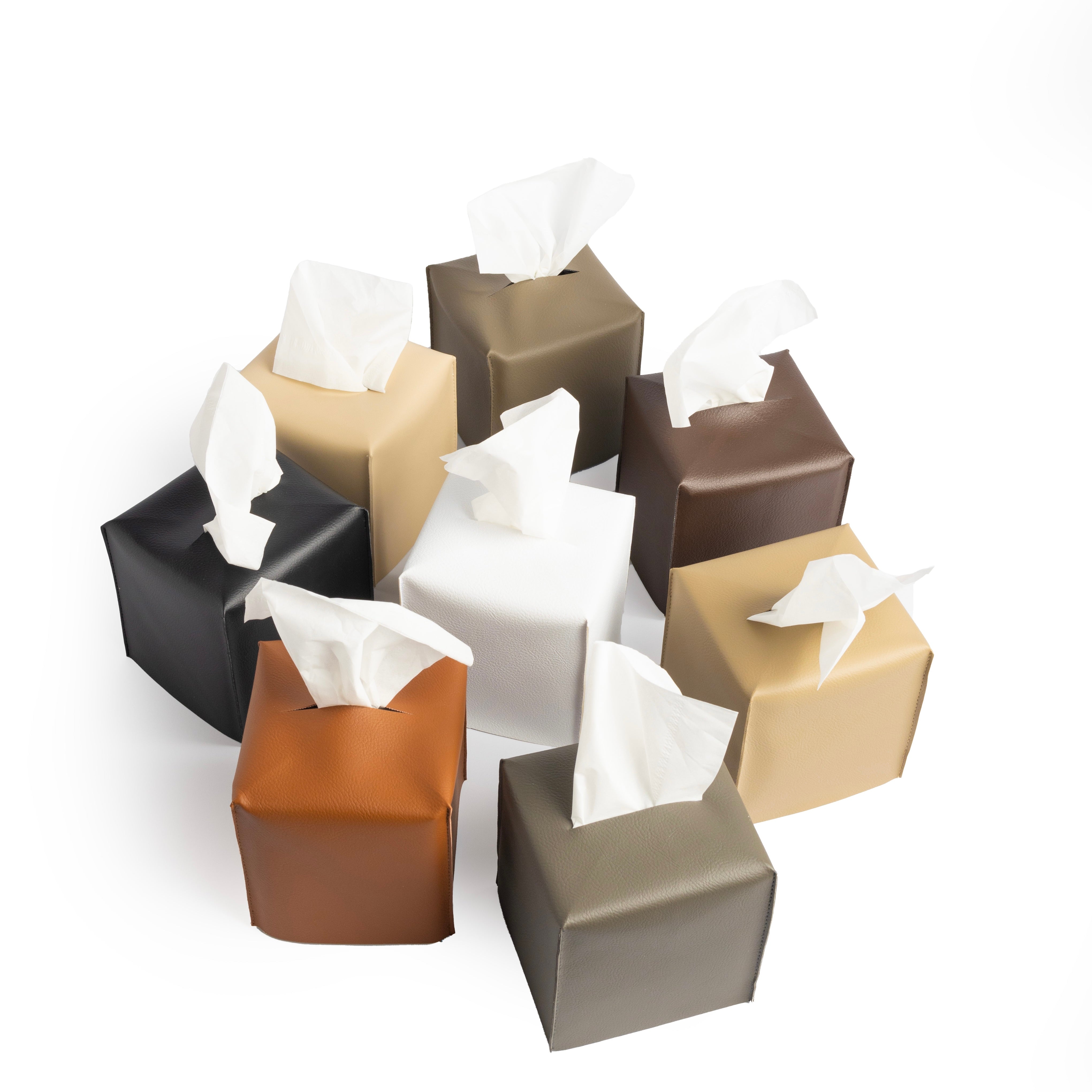 Leather tissue Cover- Square