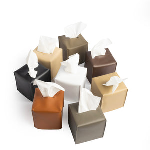 Leather tissue Cover- Square